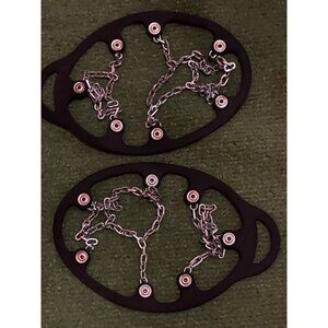 Anti-Slip Ice & Snow Traction Cleats For Shoes Or Boots Large